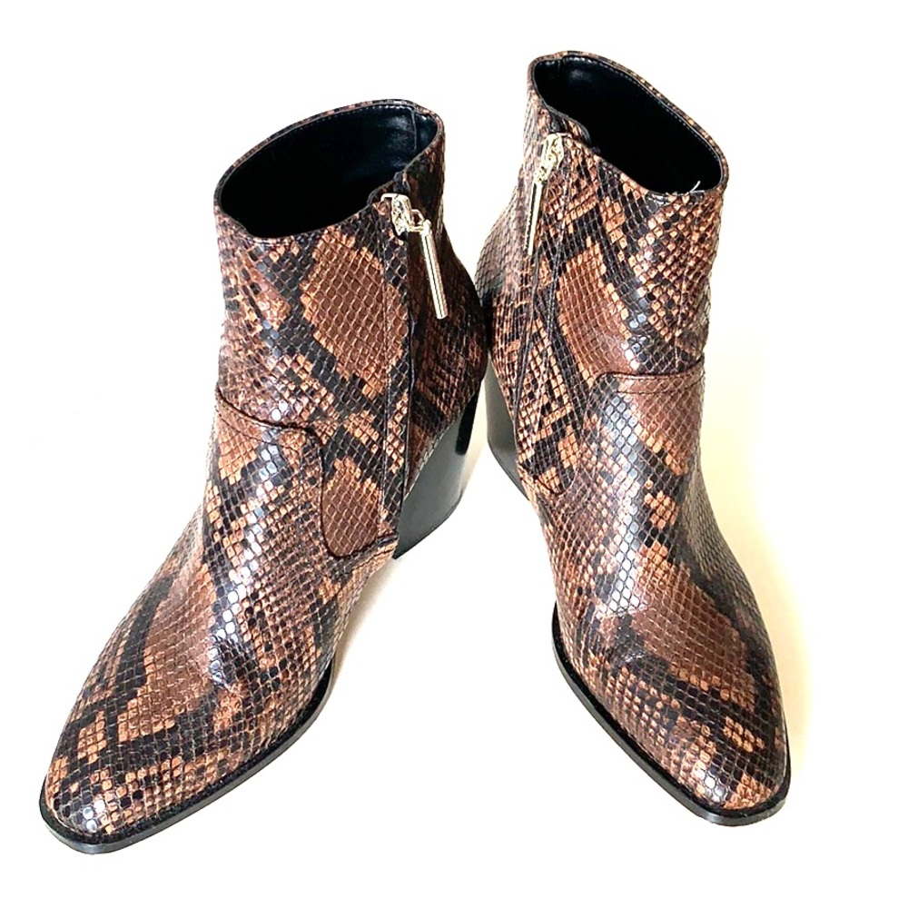 ZARA Snake Skin Ankle Boots US 9